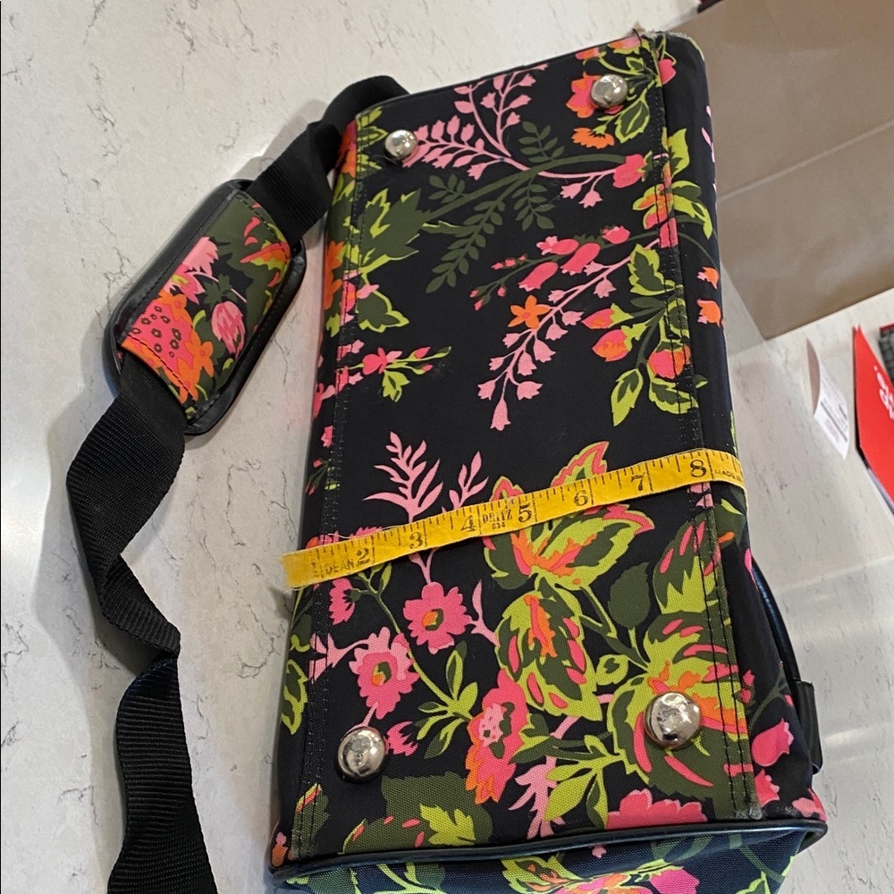 Floral Isaac Mizrahi Black  Bag - Picture 15 of 16